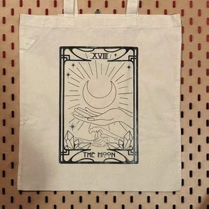 The Moon Tarot Card Tote Bag